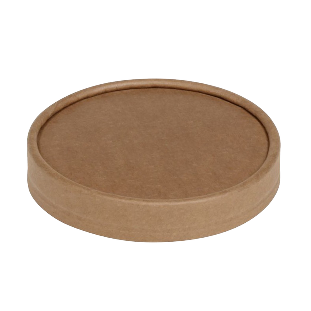 Pacovis Deckel aus Karton Kraft/PLA, o. Dampfloch zBecher