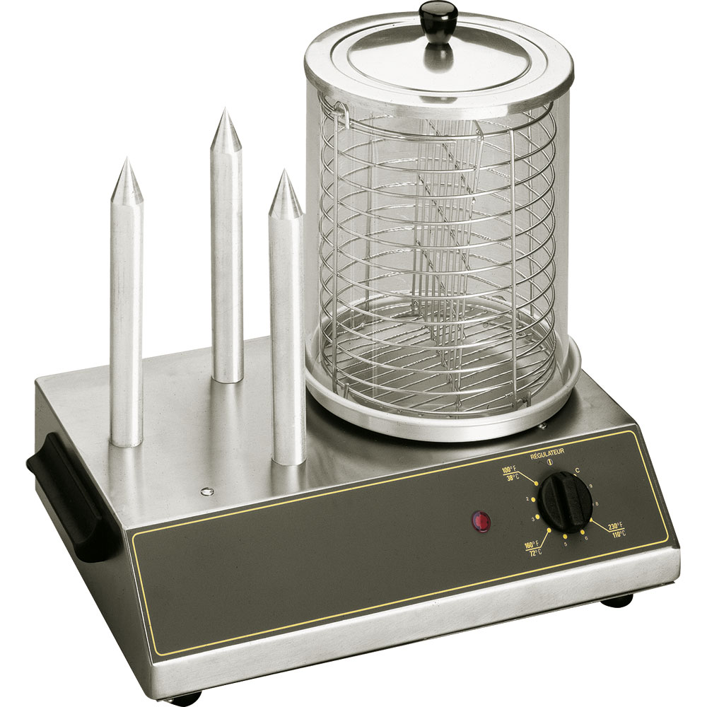 Stalgast ROLLER GRILL Hot Dog Gerät, für bis zu 40 Würstchen, Abmessung 440 x 30