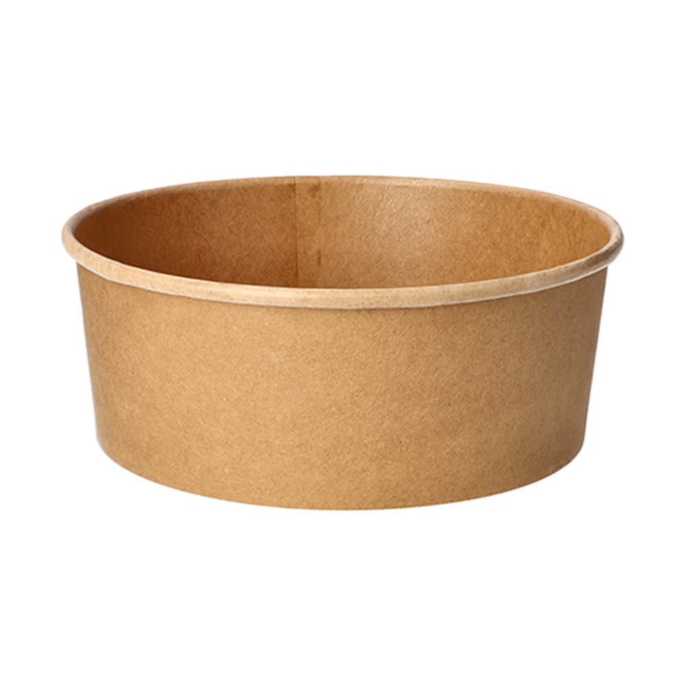 Papstar Salatschalen, Pappe rund 1300 ml Ø 18,4 cm · 7 cm braun