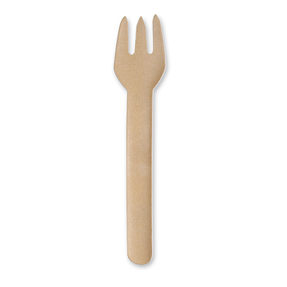 Papstar Gabeln, Papier "pure" 15,5 cm natur