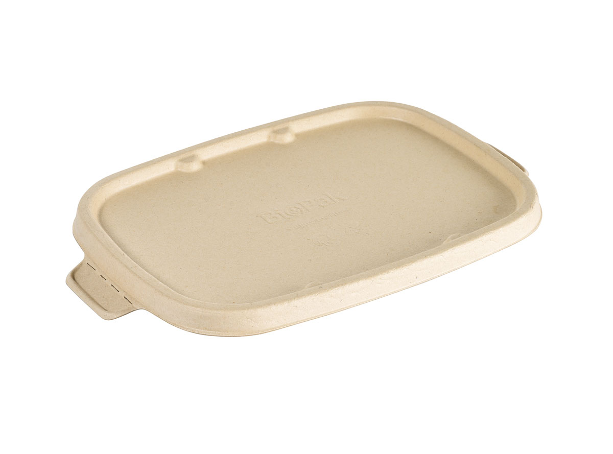 Duni Bagasse Deckel CUBE RECTANGULAR 900/1200ml 249 x 167 x 13 mm