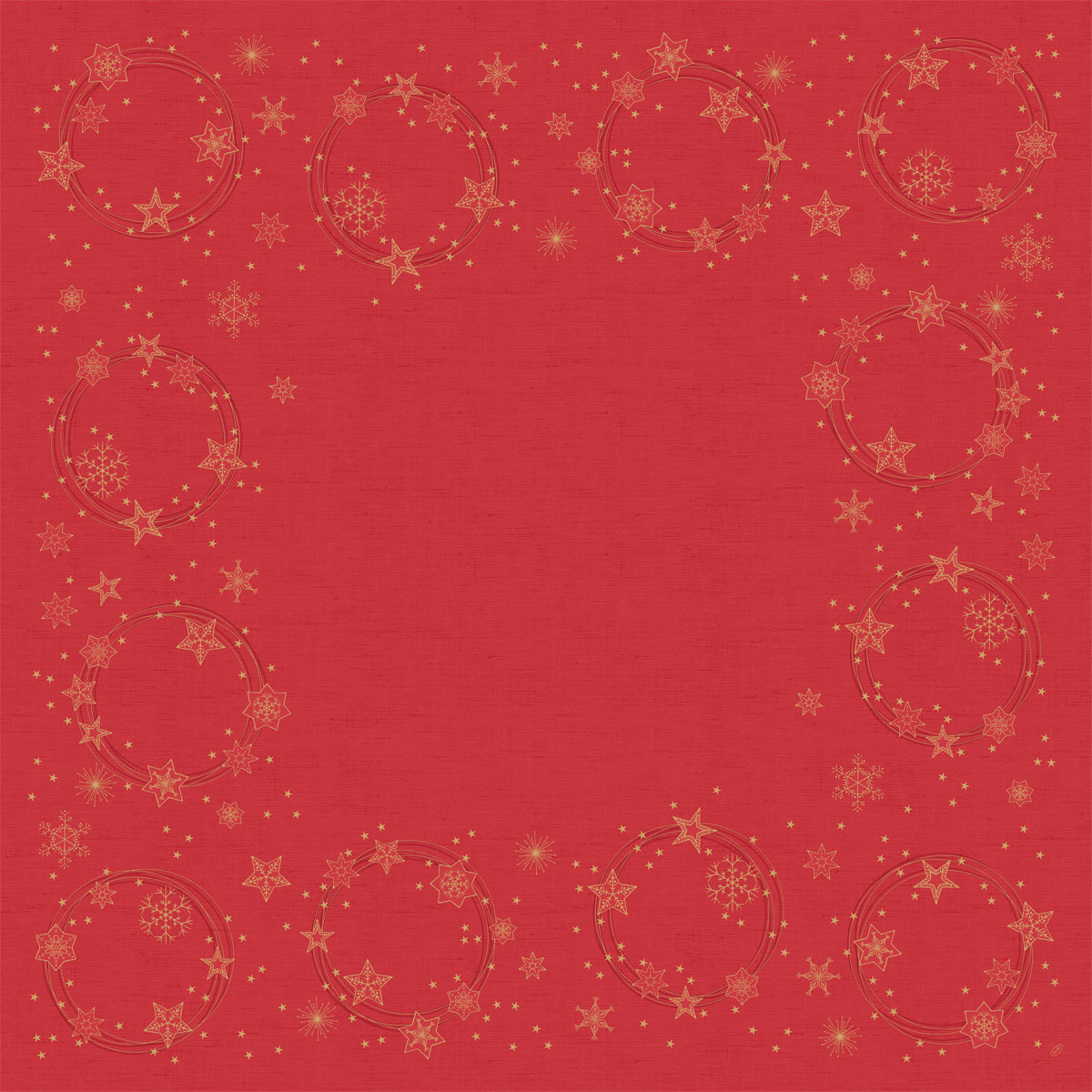 Duni Mitteldecken 84 x 84 cm Star Shine red