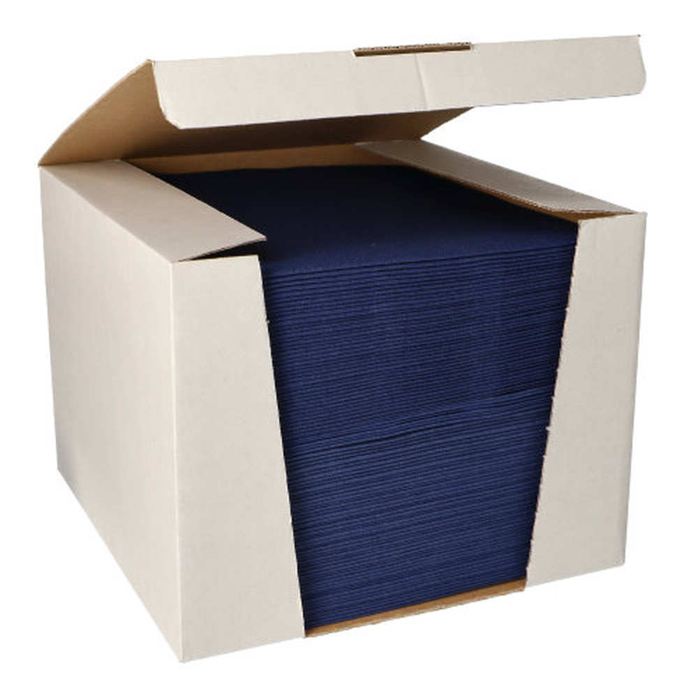 Papstar Servietten "ROYAL Collection" 1/4-Falz 40 cm x 40 cm dunkelblau