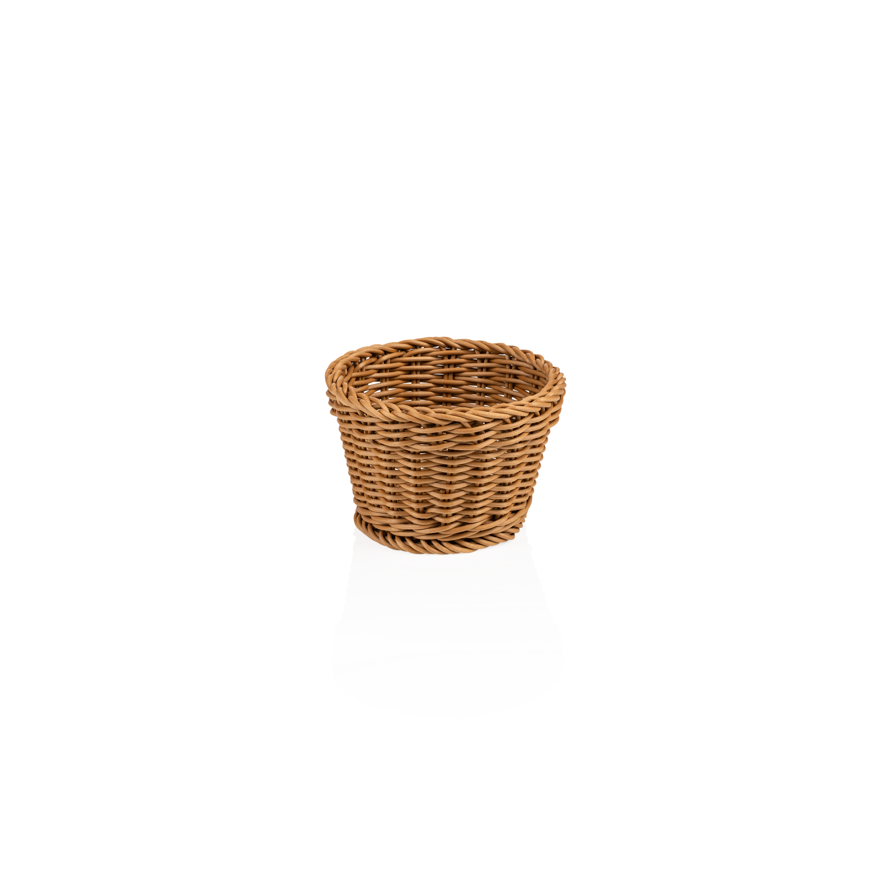 WAS Korb WEAVER PRO Tischkörbe, Ø 13 cm, Höhe 10 cm, oval, beige, Polypropylen