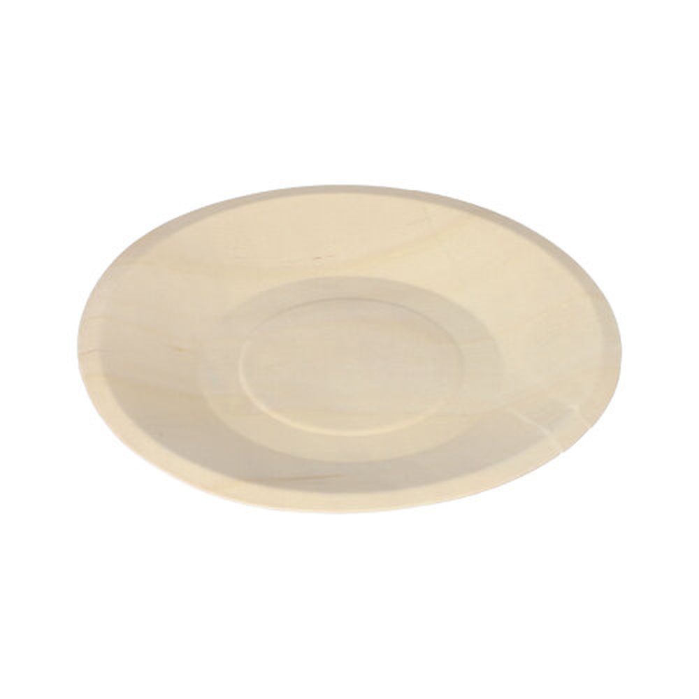 Papstar Fingerfood - Teller, Holz "pure" rund Ø 19 cm · 2 cm