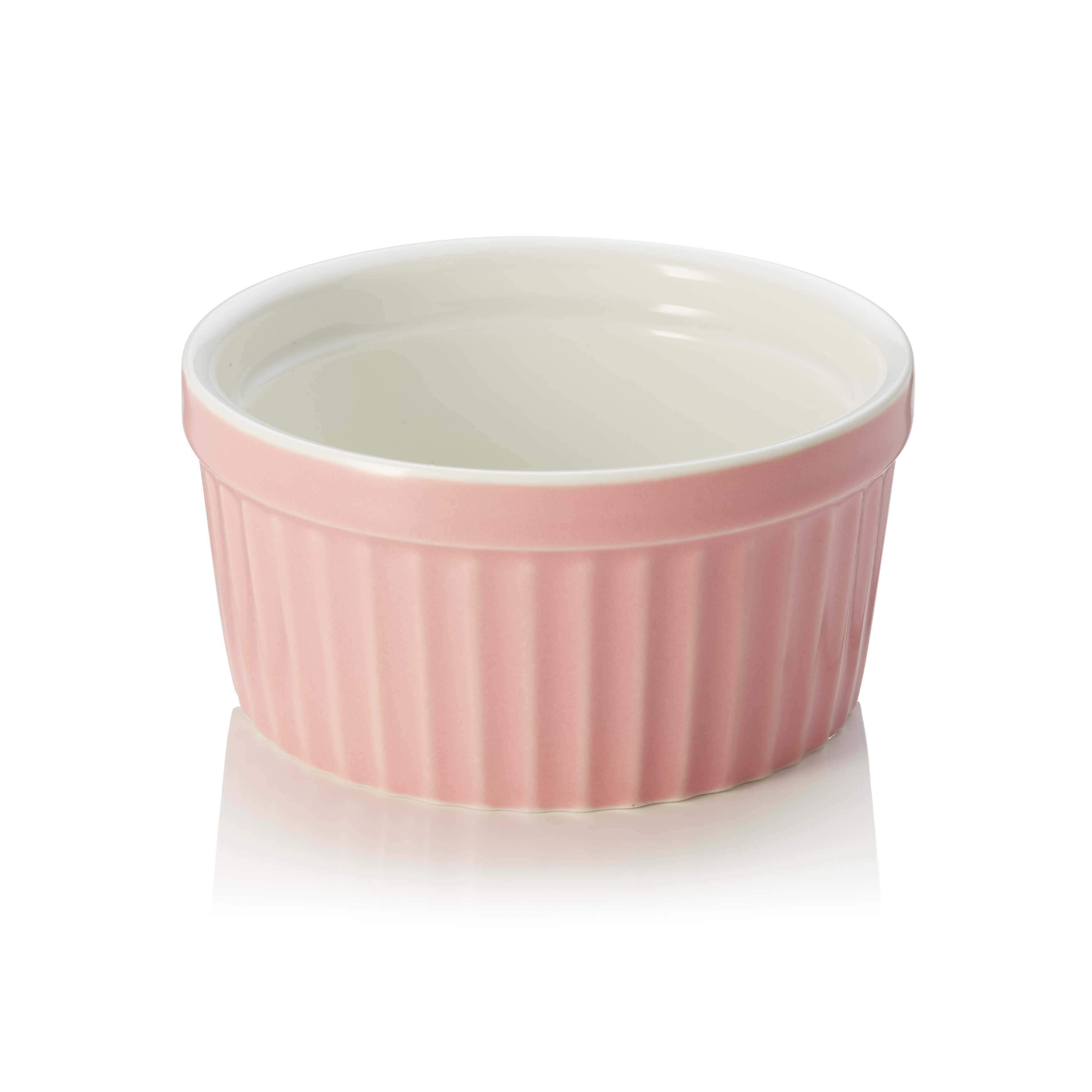 WAS Ragout Fin Set, Ø 9 cm, 130 ml, rosa, Set á 6 Stück, Porzellan