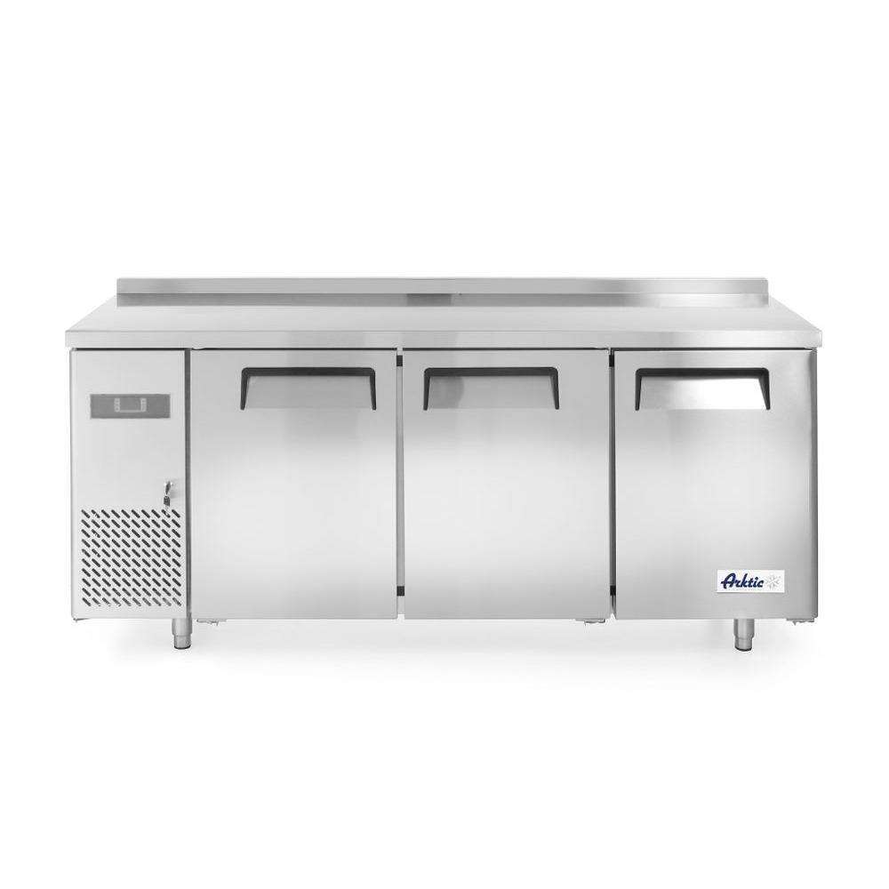 Kühlschrank, Unterbaukühlschrank, Stahl, Drei Türen, Edelstahl