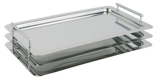 APS GN 1/1 System-Tablett 53 x 32,5 cm, Nutzhöhe 3,5 cm , 18/10 Edelstahl