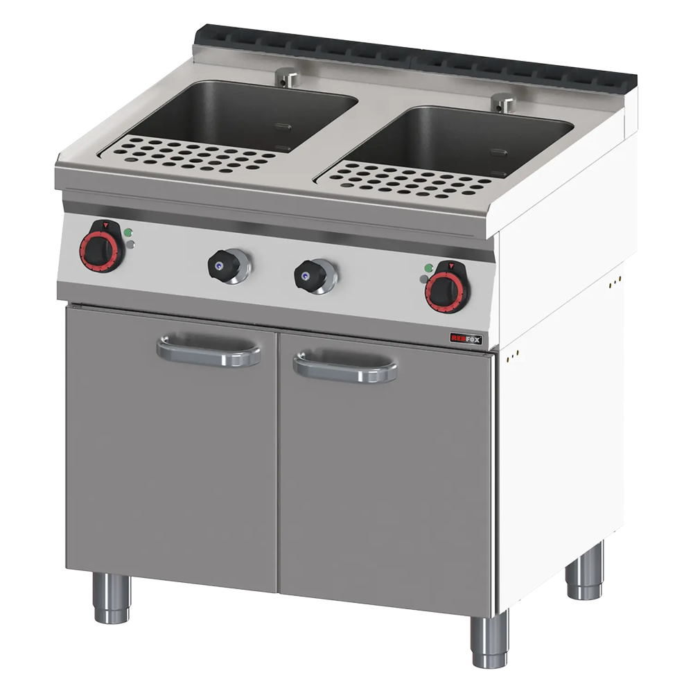 RM Gastro Pastakocher elektrisch 23 + 23 l mit Unterbau 400 V / REDFOX - VT 70/8