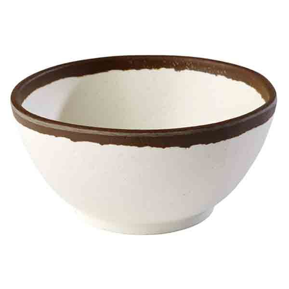 APS Schale -CROCKER- Ø 12,5 cm, H: 6 cm, 0,37 Liter, Melamin, creme