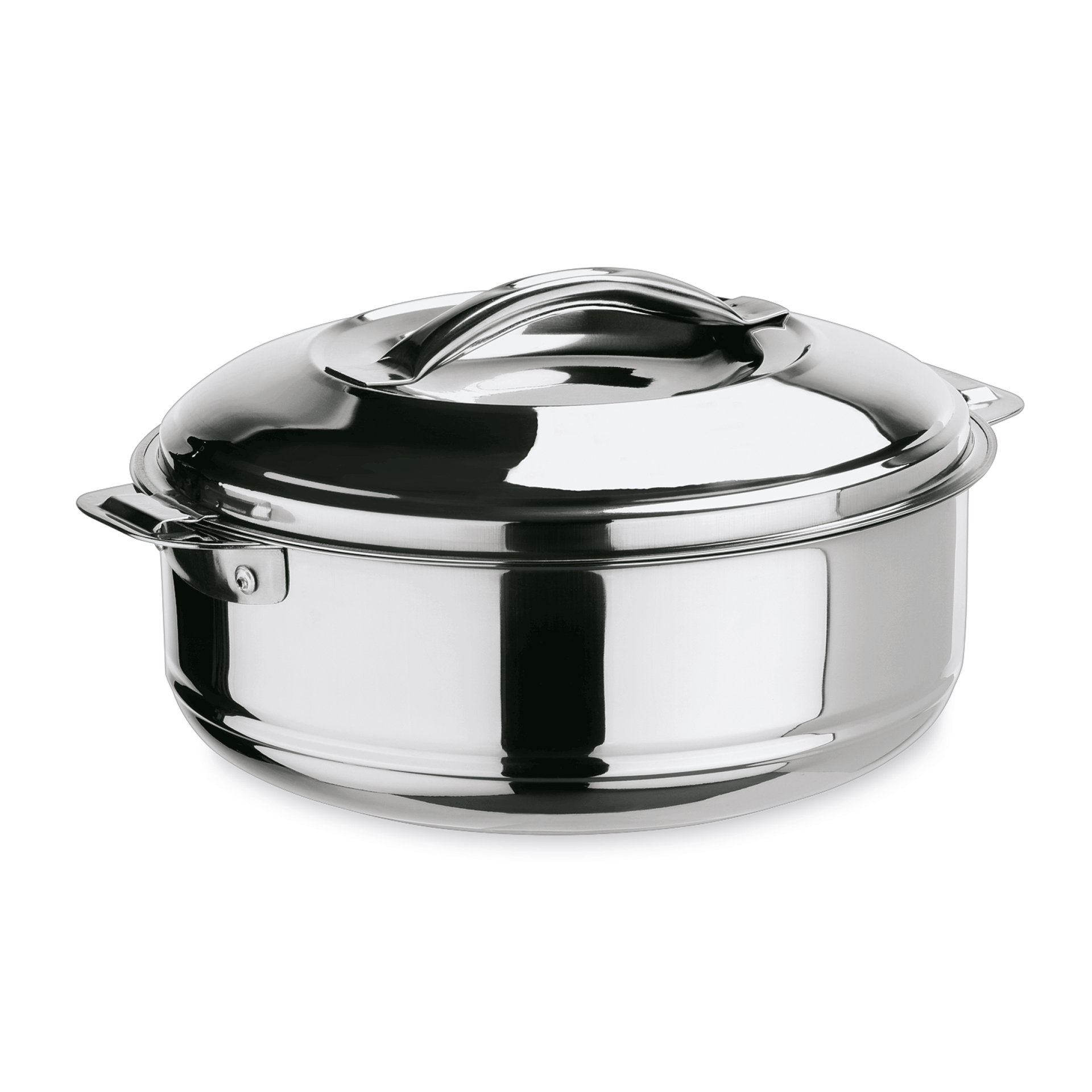 WAS Thermospeisetransportbehälter, 2,5 ltr., Ø 26 cm, Chromnickelstahl