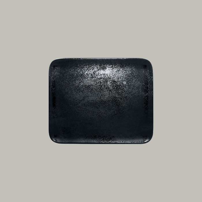 RAK Platte rechteckig  Serie: Karbon L 33.3 cm / W 27.2 cm / Ht. 1.6 cm