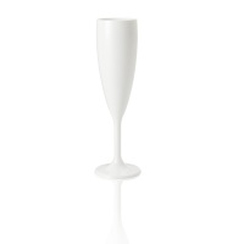 WAS Champagnerglas, 190 ml, Füllstrich 100 ml, weiß, Polycarbonat