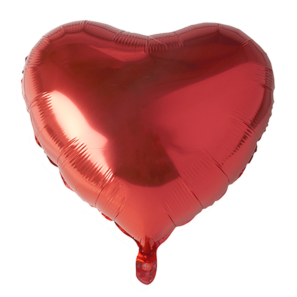 Papstar Folienluftballon Ø 45 cm rot "Heart" large