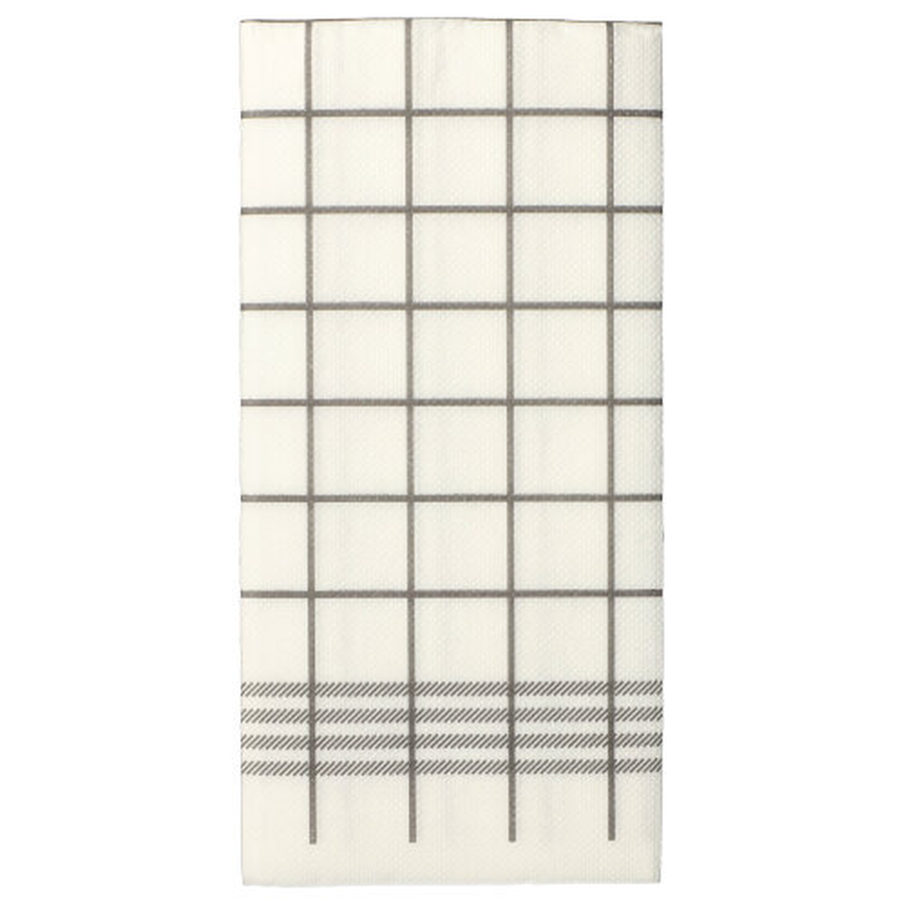 Papstar Servietten, 2-lagig "PUNTO" 1/8-Falz 39 cm x 40 cm grau "Kitchen Towel"