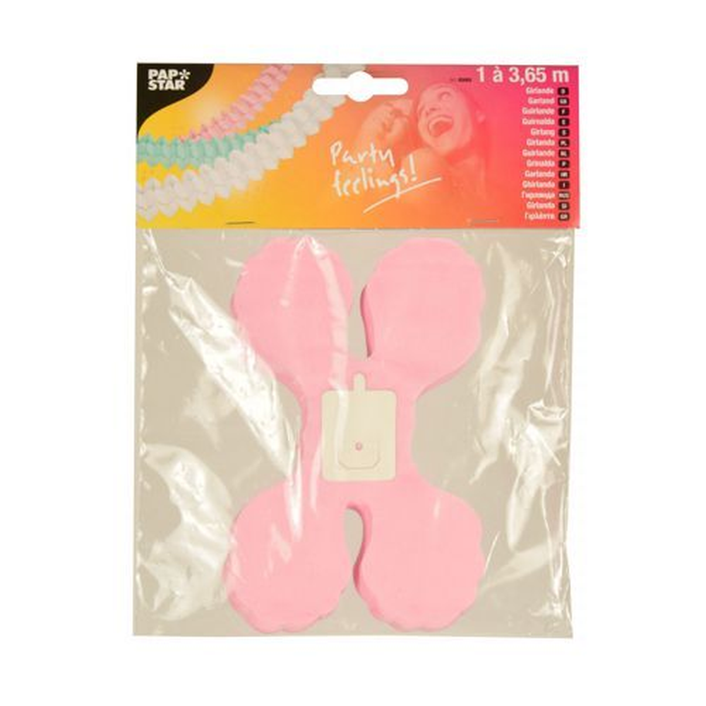 Papstar Girlande, Papier Ø 16 cm · 3,65 m farbig sortiert "Pastel"