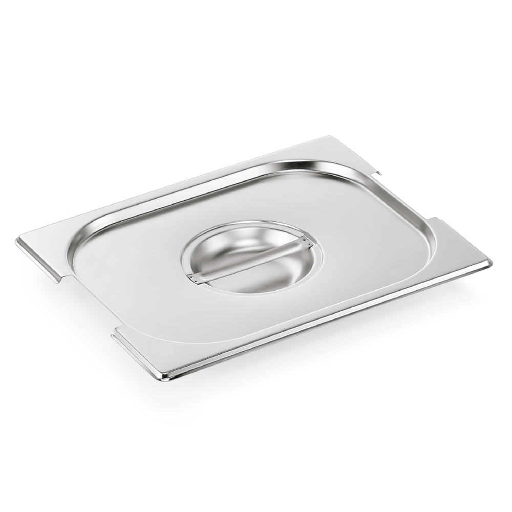 WAS GN Deckel GN CORE 1/2, mit Griffaussparung, Chromnickelstahl