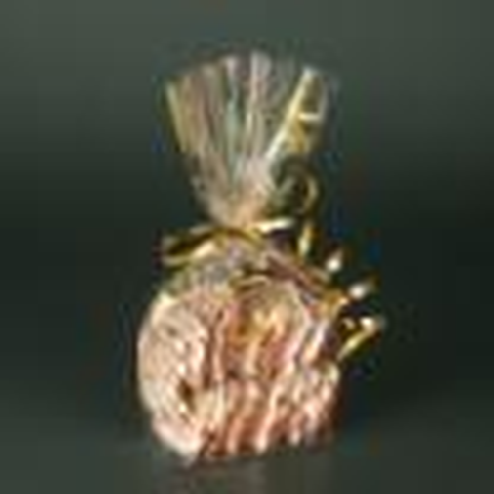 Papstar Bodenbeutel, PP 23,5 cm x 14,5 cm x 5,8 cm transparent "Sterne, gold"