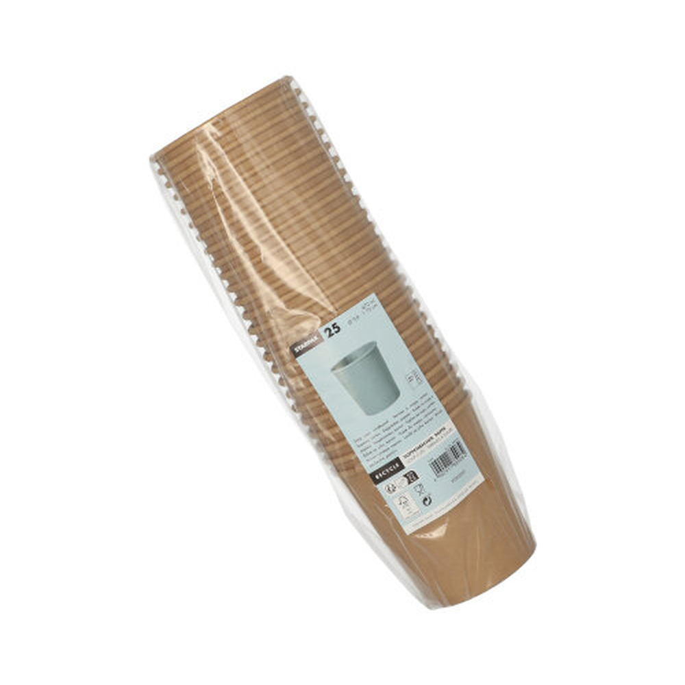 Papstar Suppenbecher, Pappe rund 470 ml Ø 9,8 cm · 10 cm braun