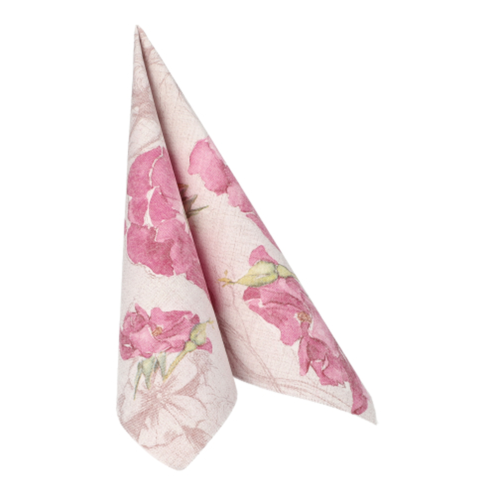 Papstar Servietten "ROYAL Collection" 1/4-Falz 40 cm x 40 cm lila "Blossom"