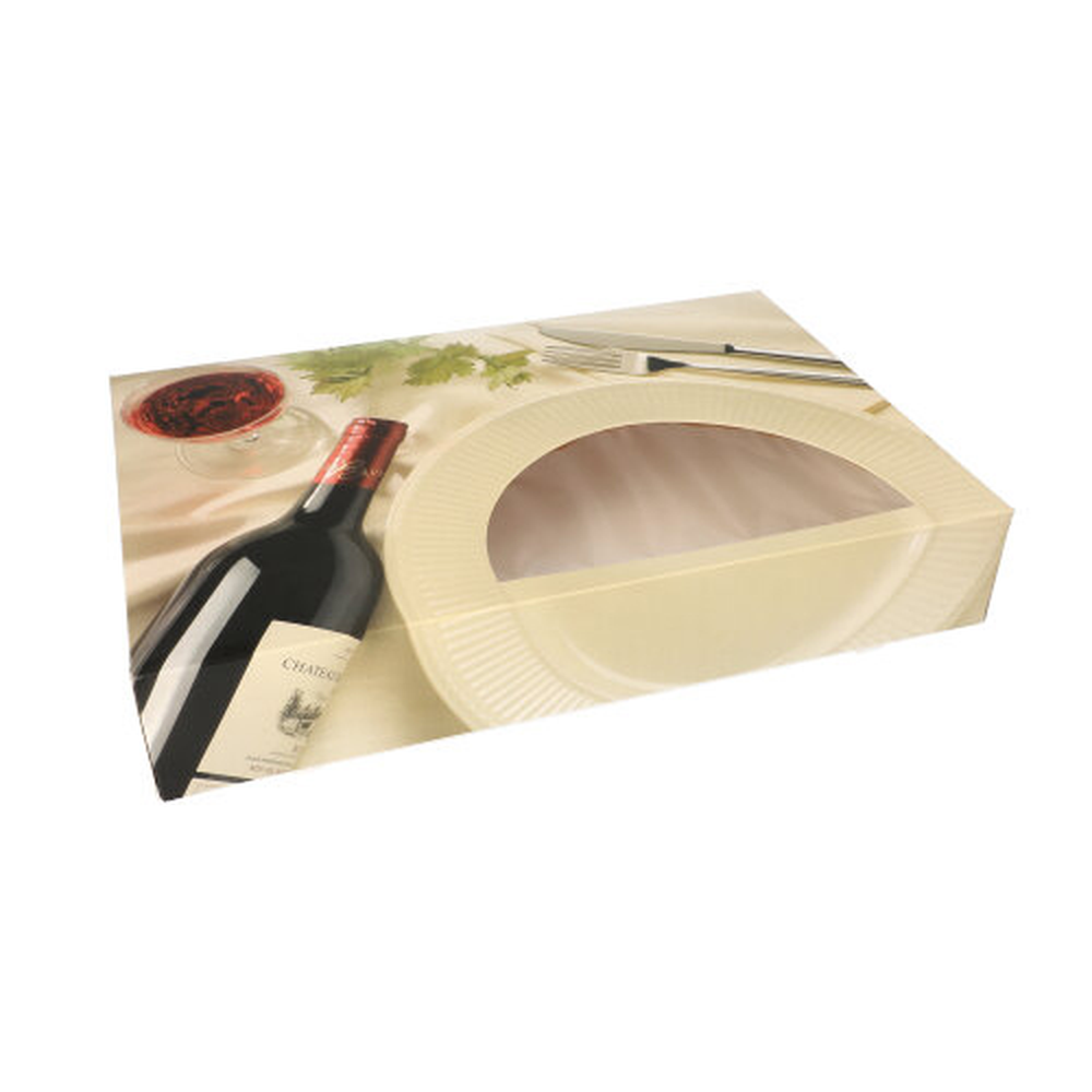 PAPSTAR Transport- und Catering-Kartons 8 cm x 31,5 cm x 46,2 cm Burgund mi