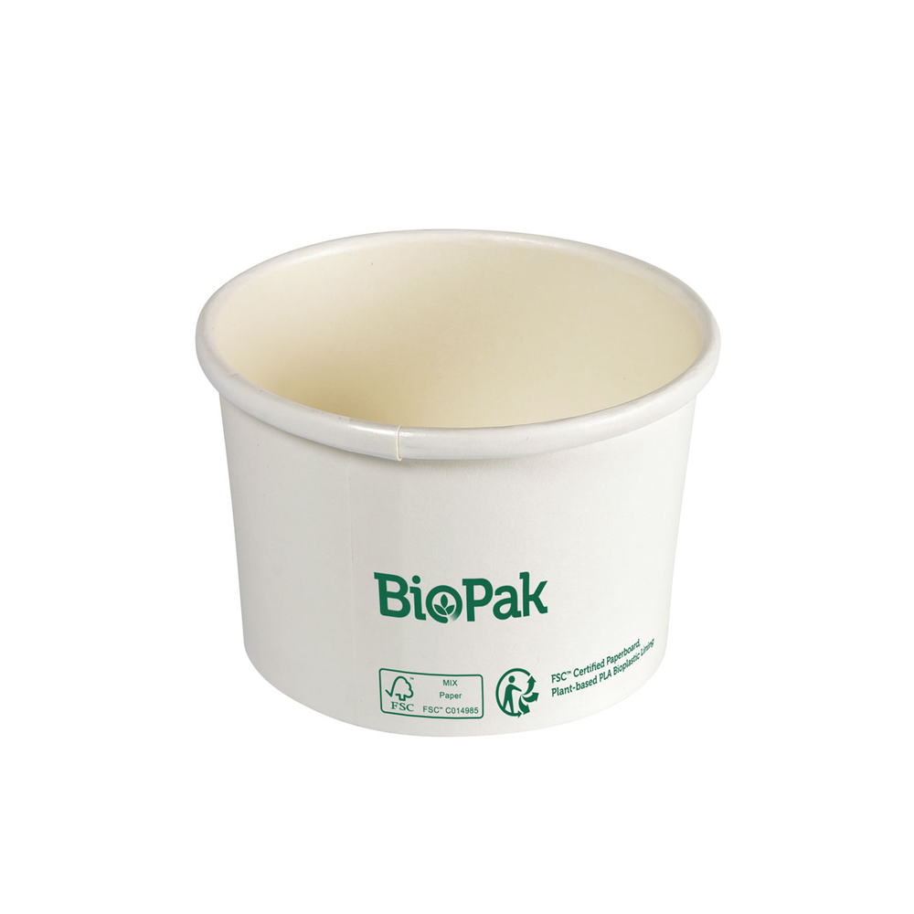 Duni Bowl Ronda SHORT Karton/PLA Weiß 240ml 90 x 90 x 60 mm