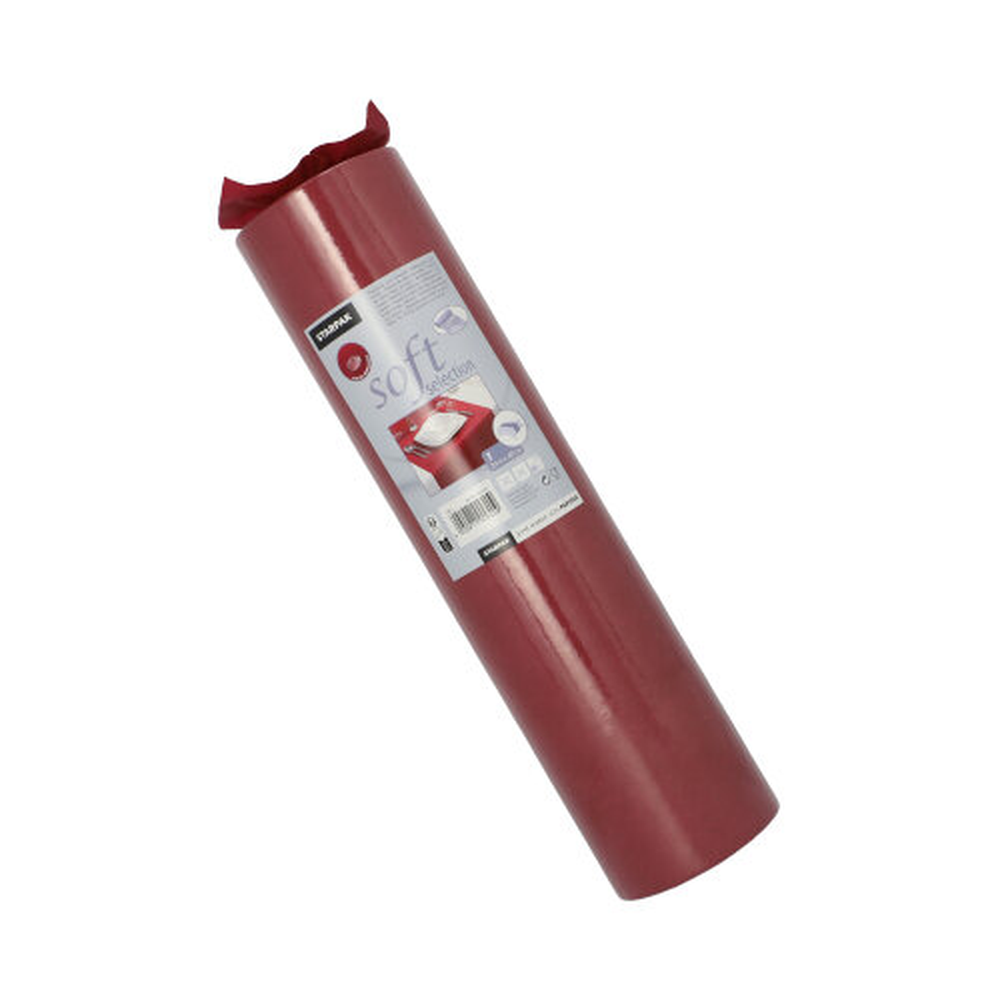 Papstar Tischläufer, stoffähnlich, Vlies "soft selection" 24 m x 40 cm bordeaux