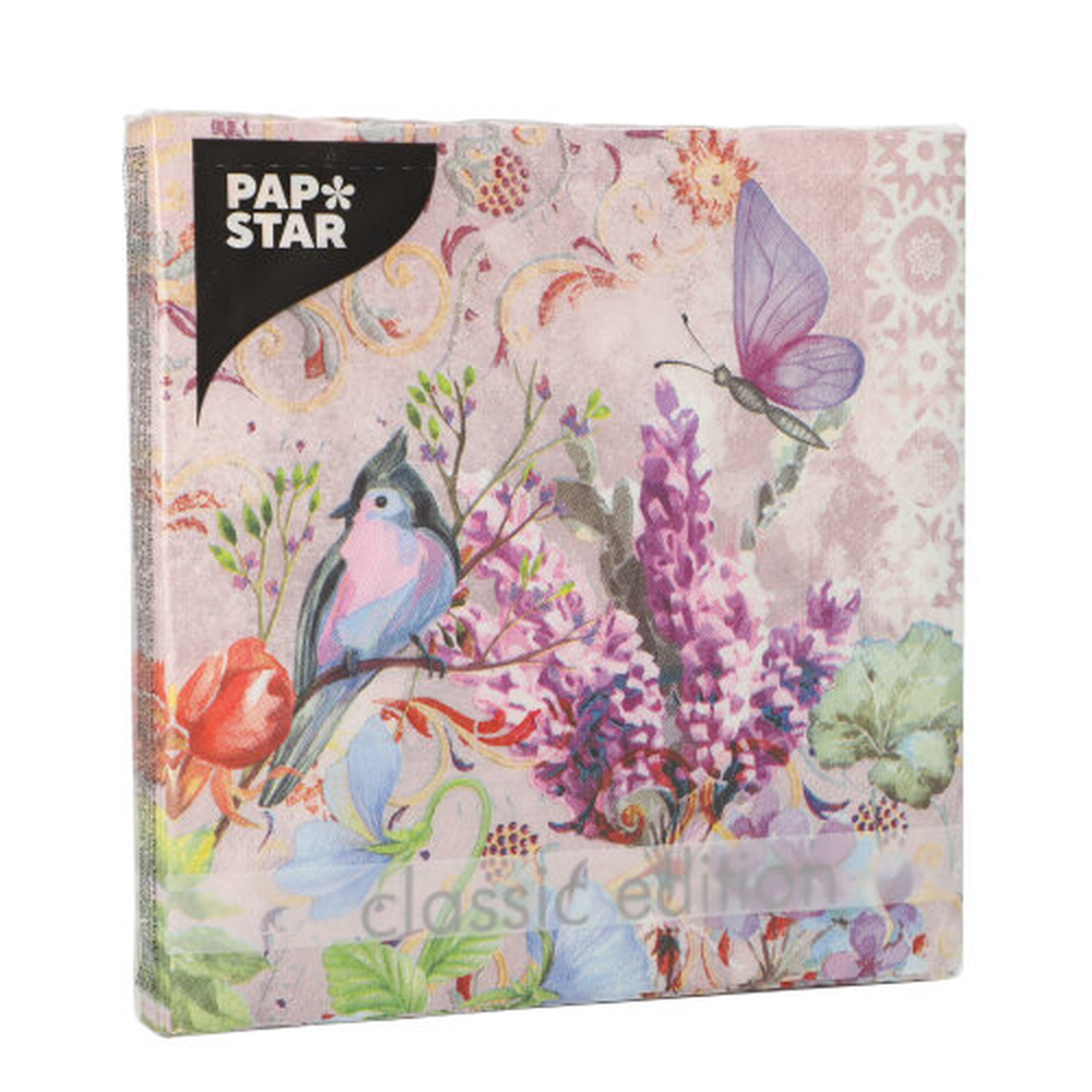 Papstar Servietten, 3-lagig 1/4-Falz 33 cm x 33 cm "Lisette"