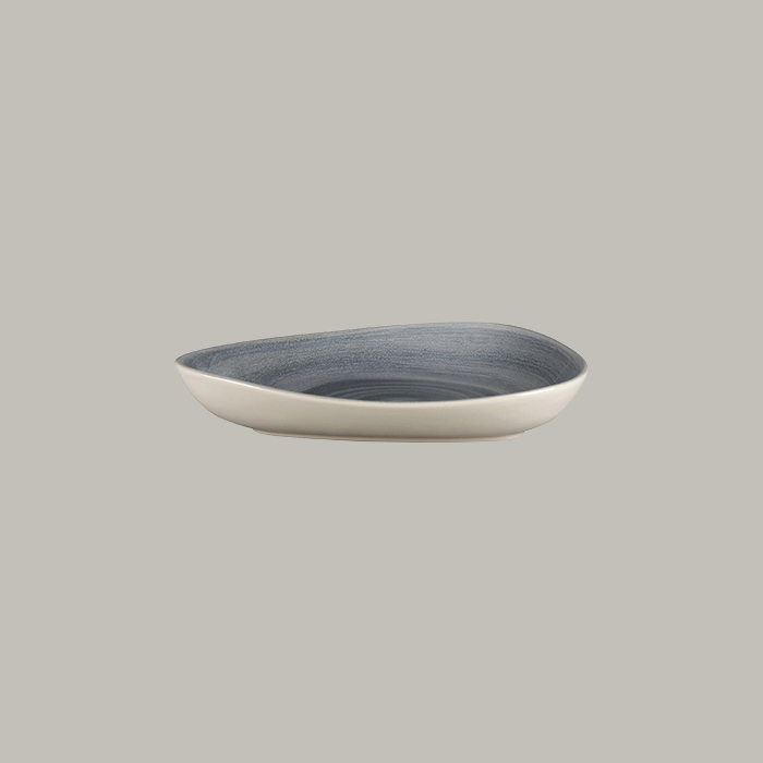 RAK Teller tief organisch - jade  Serie: Spot L 23.8 cm / W 19.6 cm / Ht. 4.4 cm