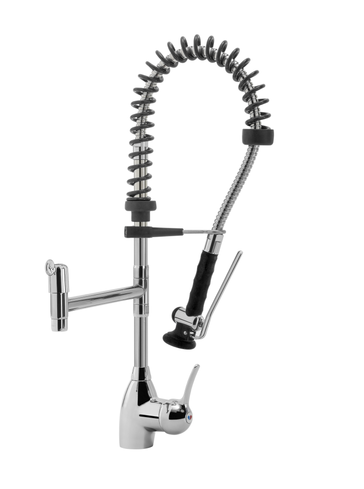 KBS STYL SHRINK Geschirrwaschbrause mit Schwenkhahn und BEST-SEMI Brausekopf