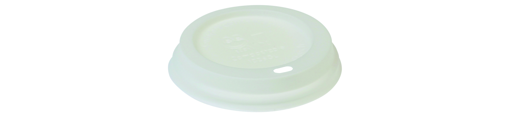 Pacovis Domdeckel CPLA weiss, zu 3dl, & 4dl Kaffeebecher, naturesse