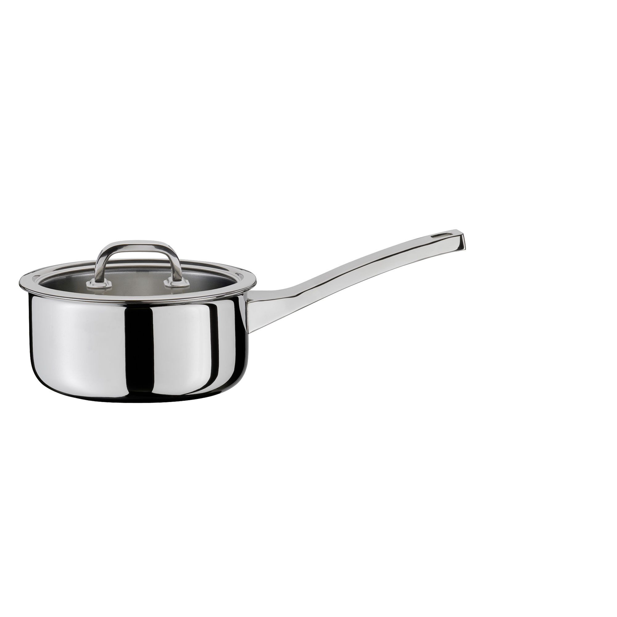 SPRING Stielkasserolle nieder mit Glasdeckel 16cm Serie FINESSE
