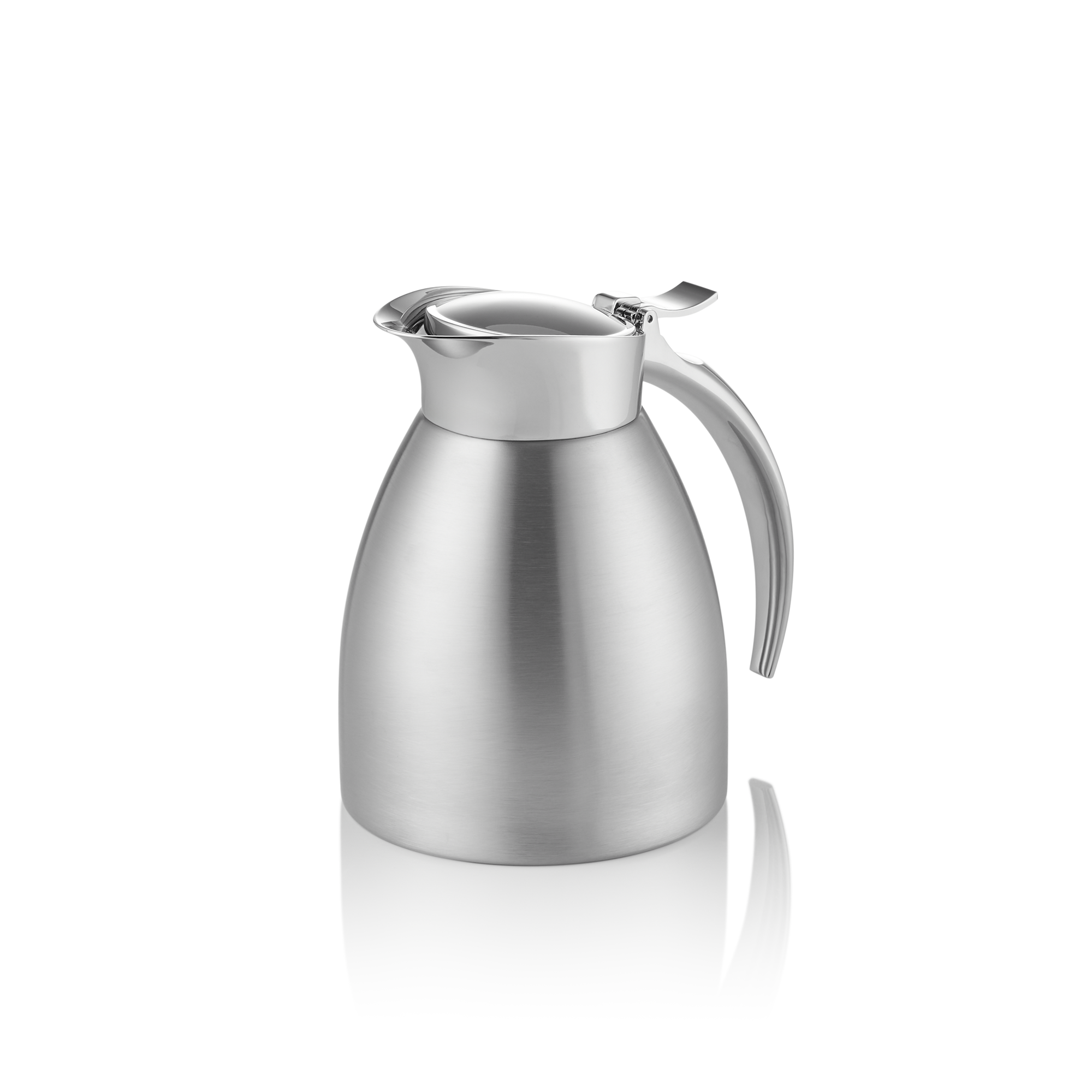 WAS Isolierkanne, 0,3 ltr., Ø 10,5 cm, Höhe 13,5 cm, Chromnickelstahl 18/8