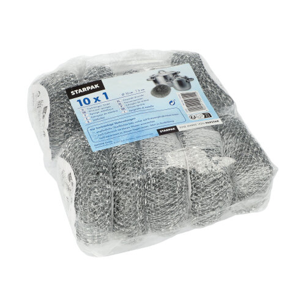 Papstar Topfreiniger, Draht rund Ø 10 cm · 3 cm , kratzend