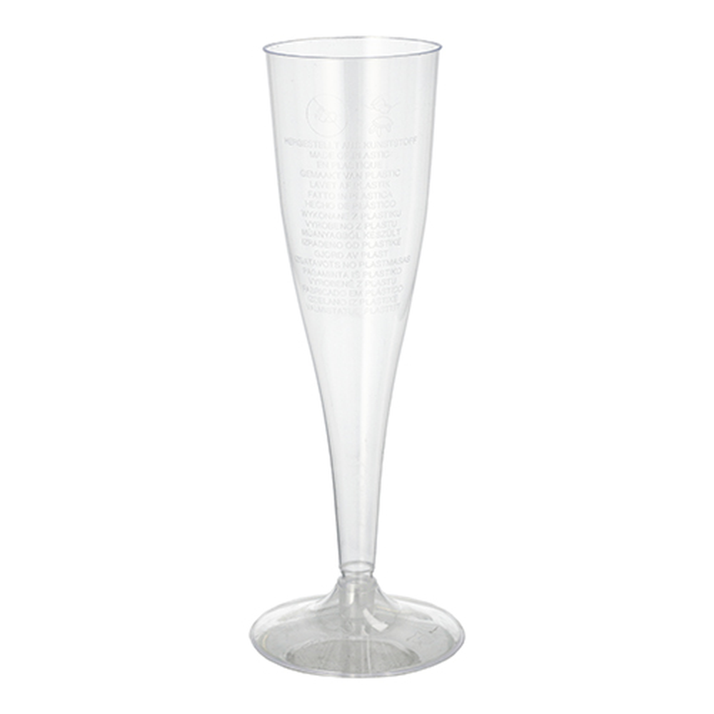 Papstar Stiel-Gläser für Sekt, PS 0,1 l Ø 4,8 cm · 19,9 cm glasklar einteilig