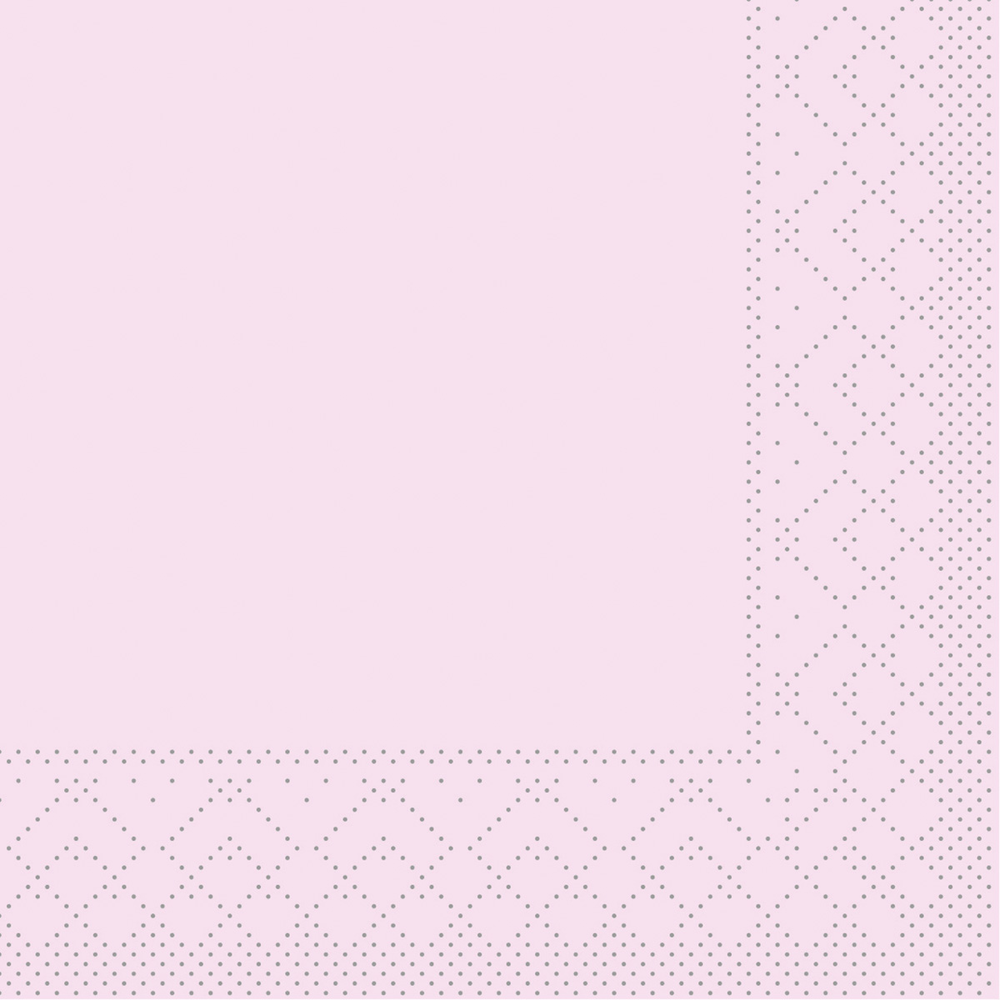 Mank Serviette Basic rosa 24 x 24 cm 1/4 Falz