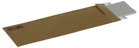 Pacovis Serviettenbeutel 84x240mm, Kraft Papier, verschliessbar