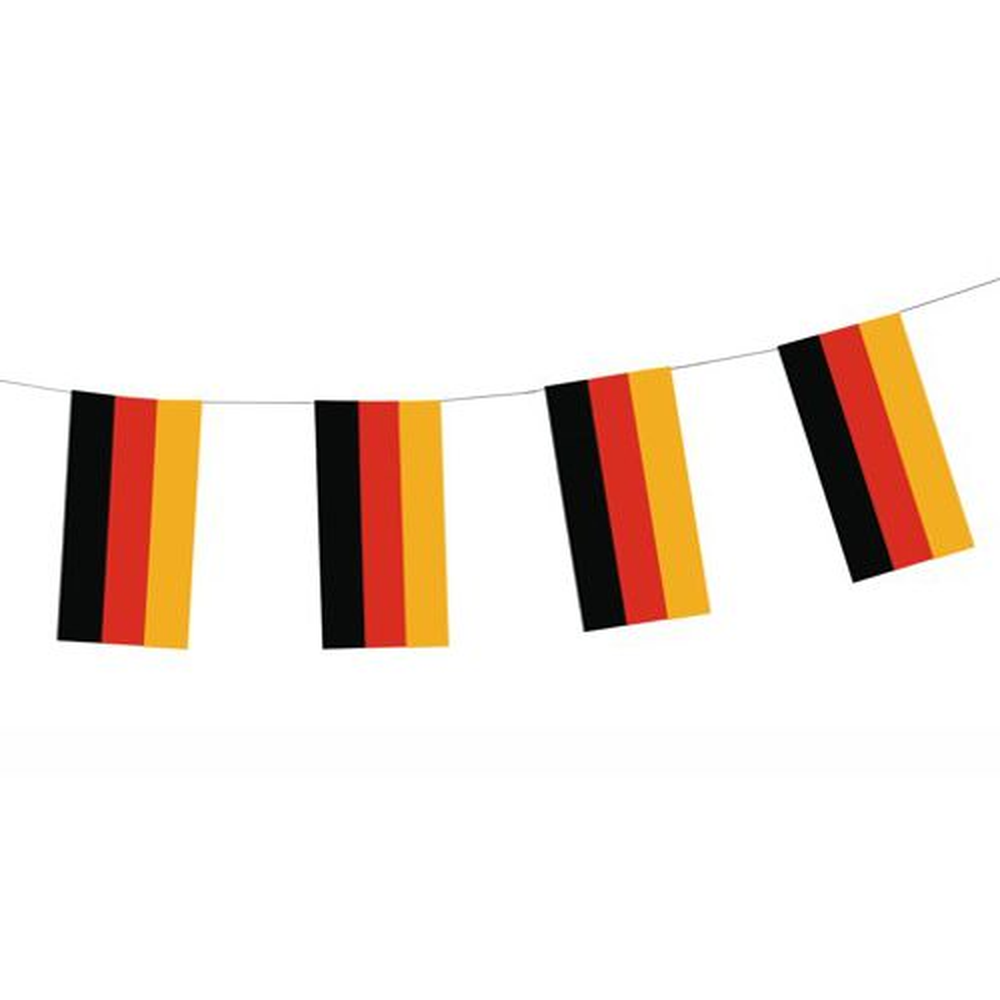 Papstar Flaggenkette, Papier 4 m "Deutschland" schwer entflammbar
