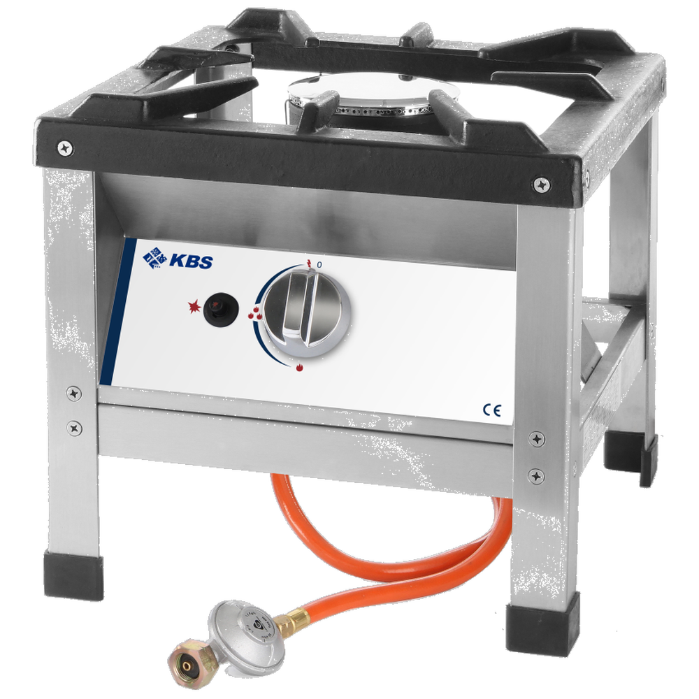 KBS Mobiler Gas-Hockerkocher mit Hochleistungsbrenner 6kW