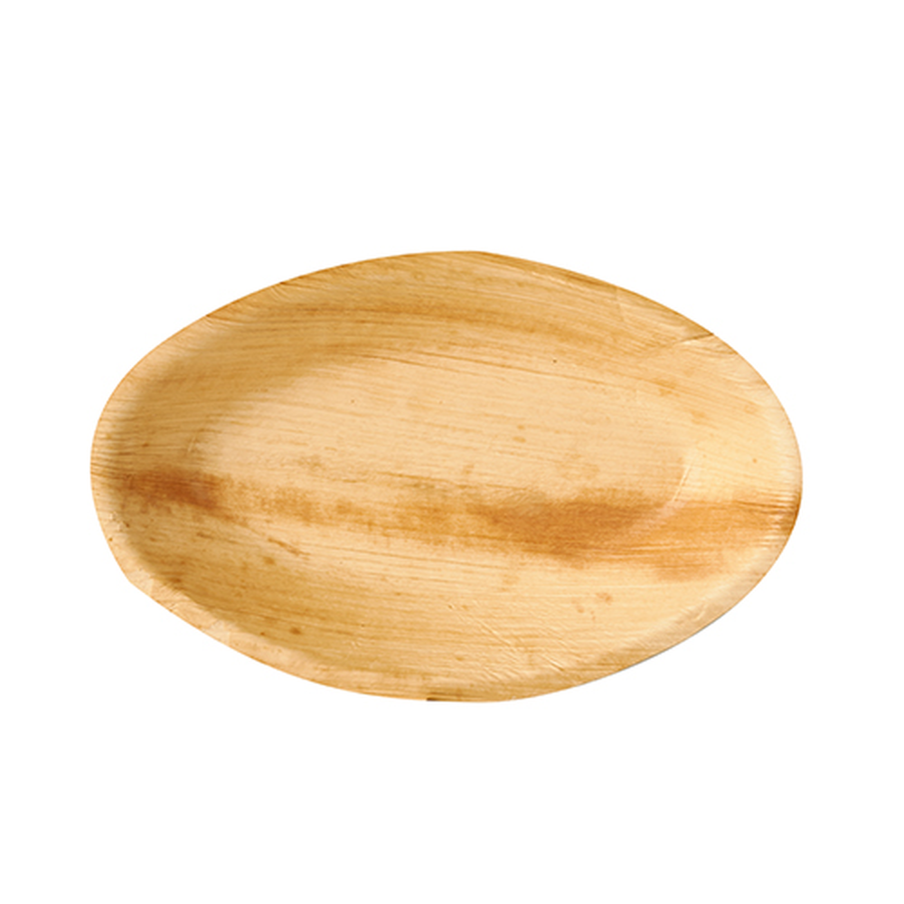 Papstar Schalen, Palmblatt "pure" oval 300 ml 20 cm x 12,5 cm x 3 cm