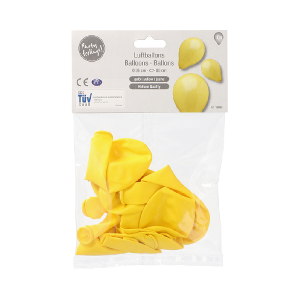 Papstar Luftballons Ø 25 cm gelb