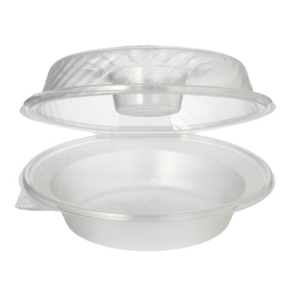PAPSTAR Feinkost- und Salatschalen mit Klappdeckel PP rund 950 ml 9,2 cm x 22