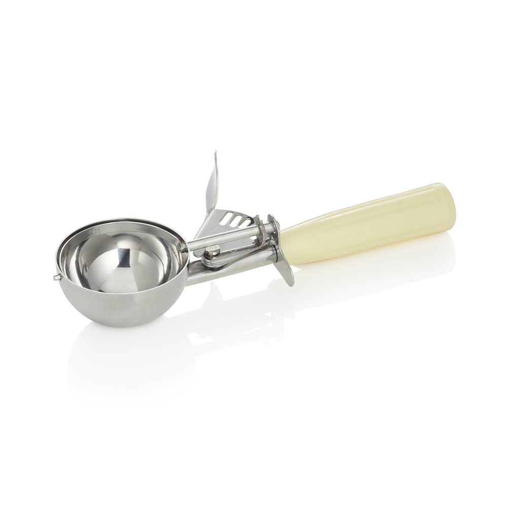 WAS Portionierer, 22 cm, Ø 6,5 cm, cremefarbener Griff, Chromnickelstahl 18/8/Po