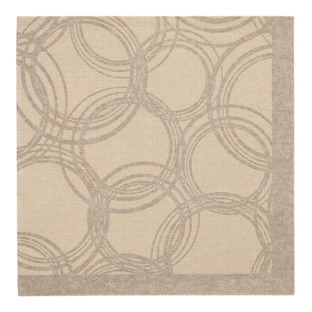 Papstar Servietten "ROYAL Collection" 1/4-Falz 40 cm x 40 cm sand "Bubbles"