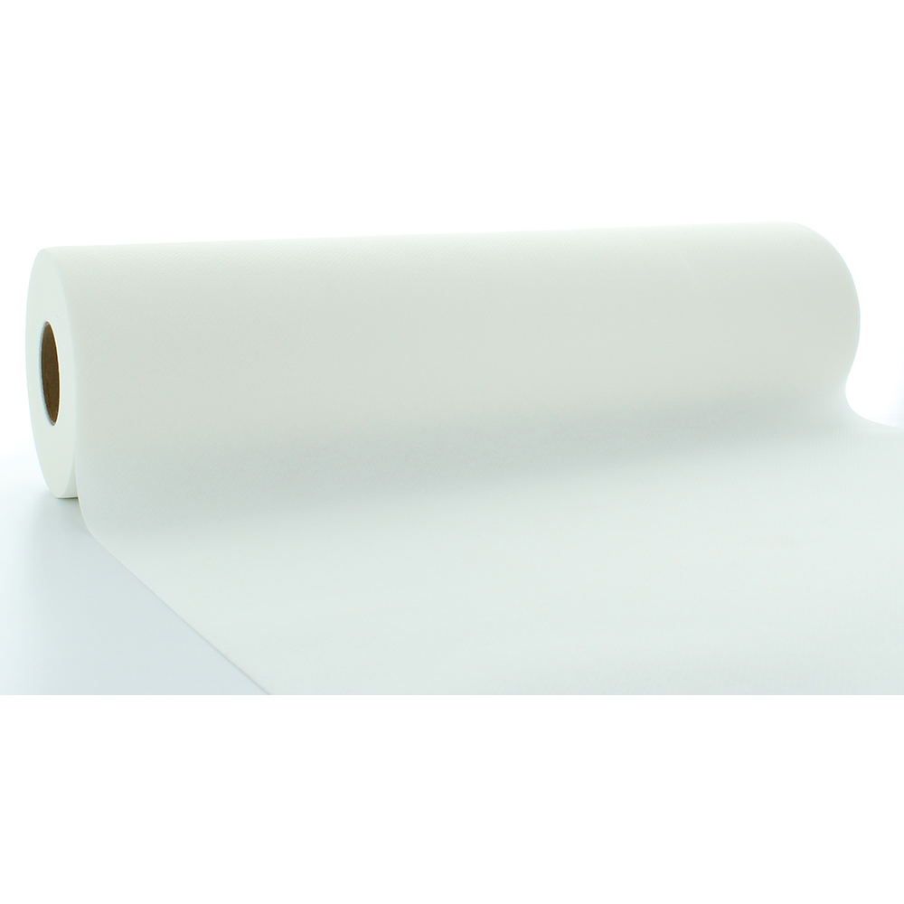 Mank Tischläufer Basic weiss 40 cm x 24 m