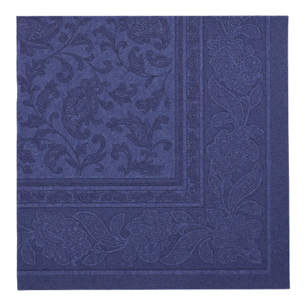 PAPSTAR Servietten ROYAL Collection 1/4-Falz 40 cm x 40 cm dunkelblau Orn