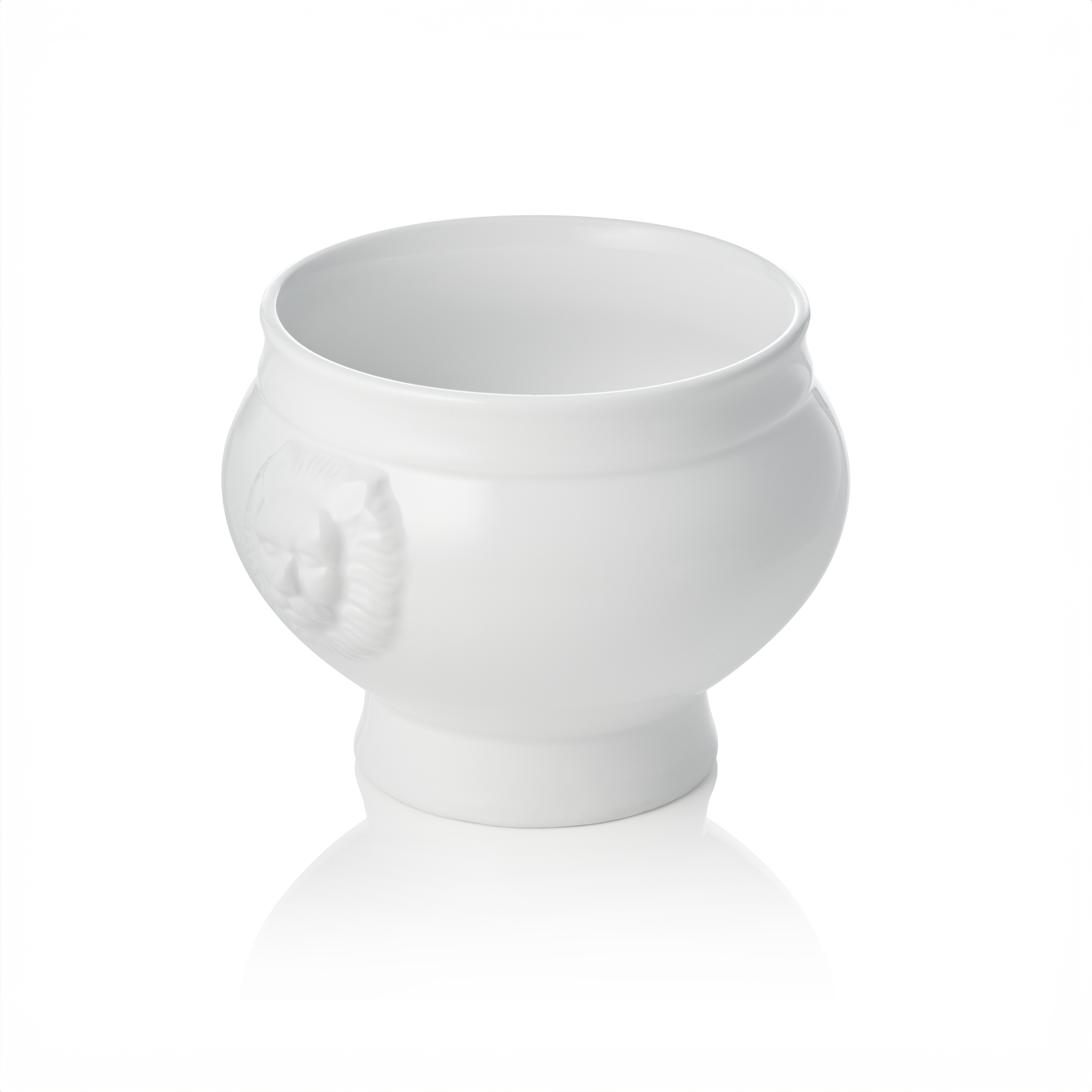 WAS Löwenkopfterrine Set, Ø 10,5 cm, 400 ml, Set á 6 Stück, Porzellan