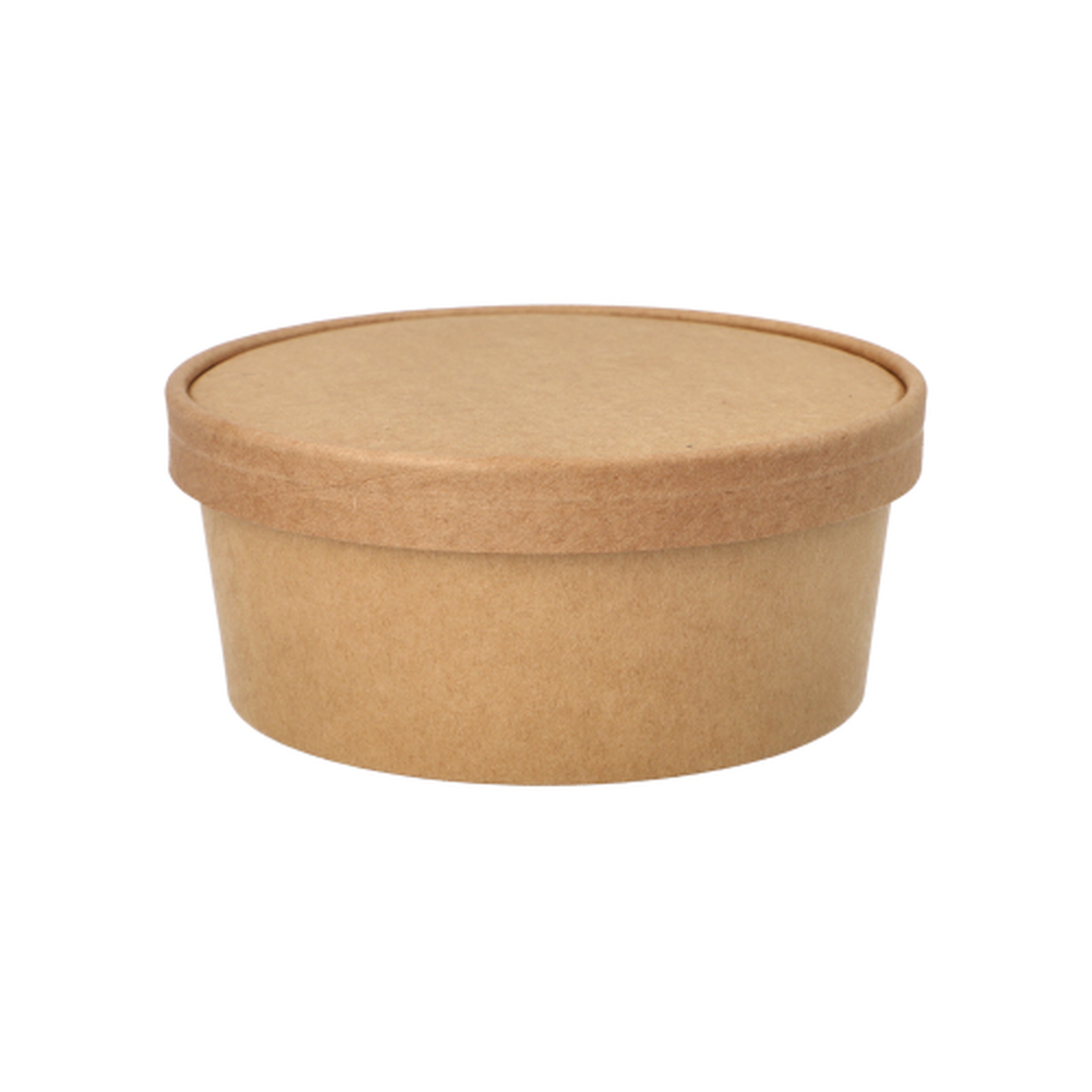 Papstar Salatschalen, Pappe rund 750 ml Ø 15 cm · 6 cm braun