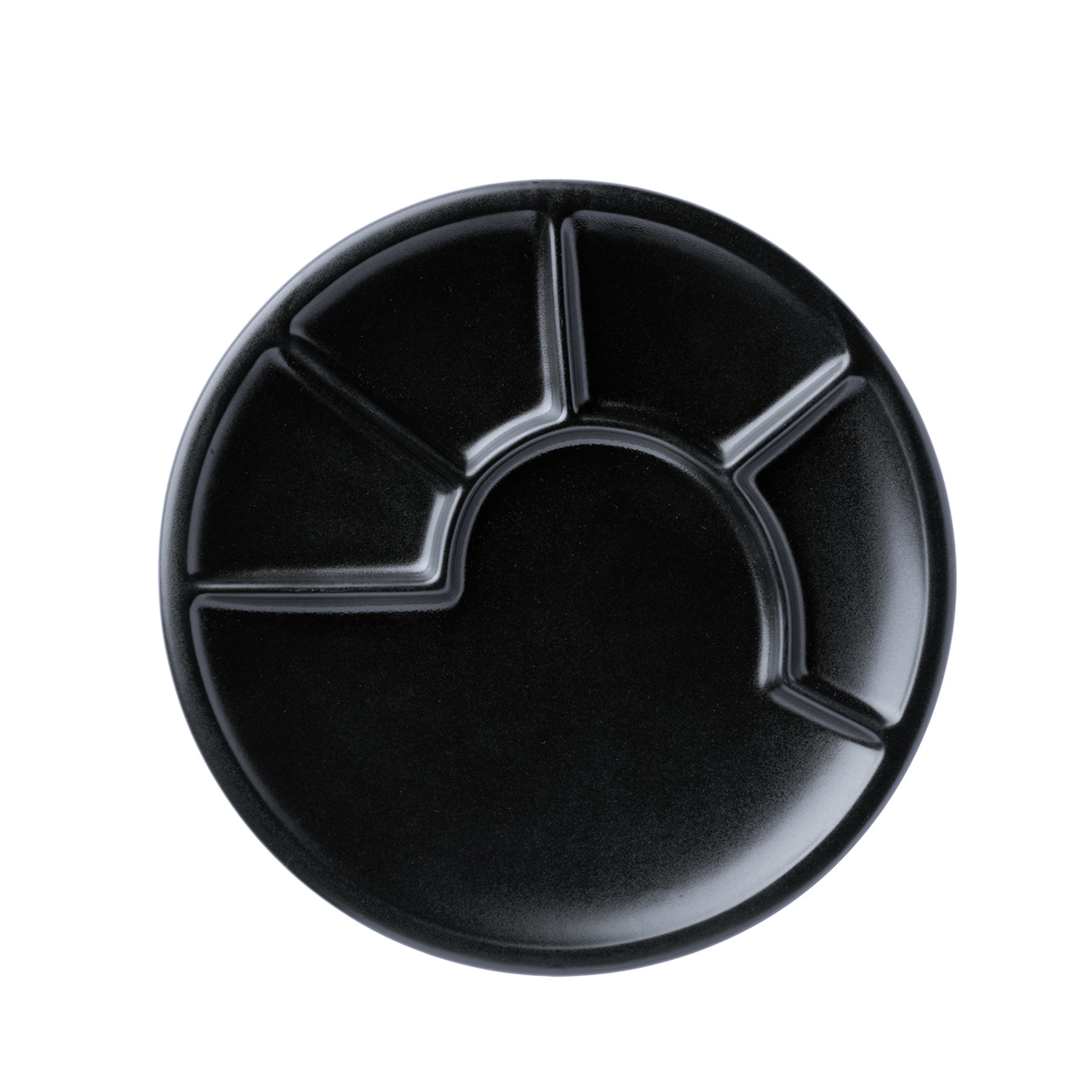 SPRING Fondue-Teller schwarz, 24 cm Serie FONDUE