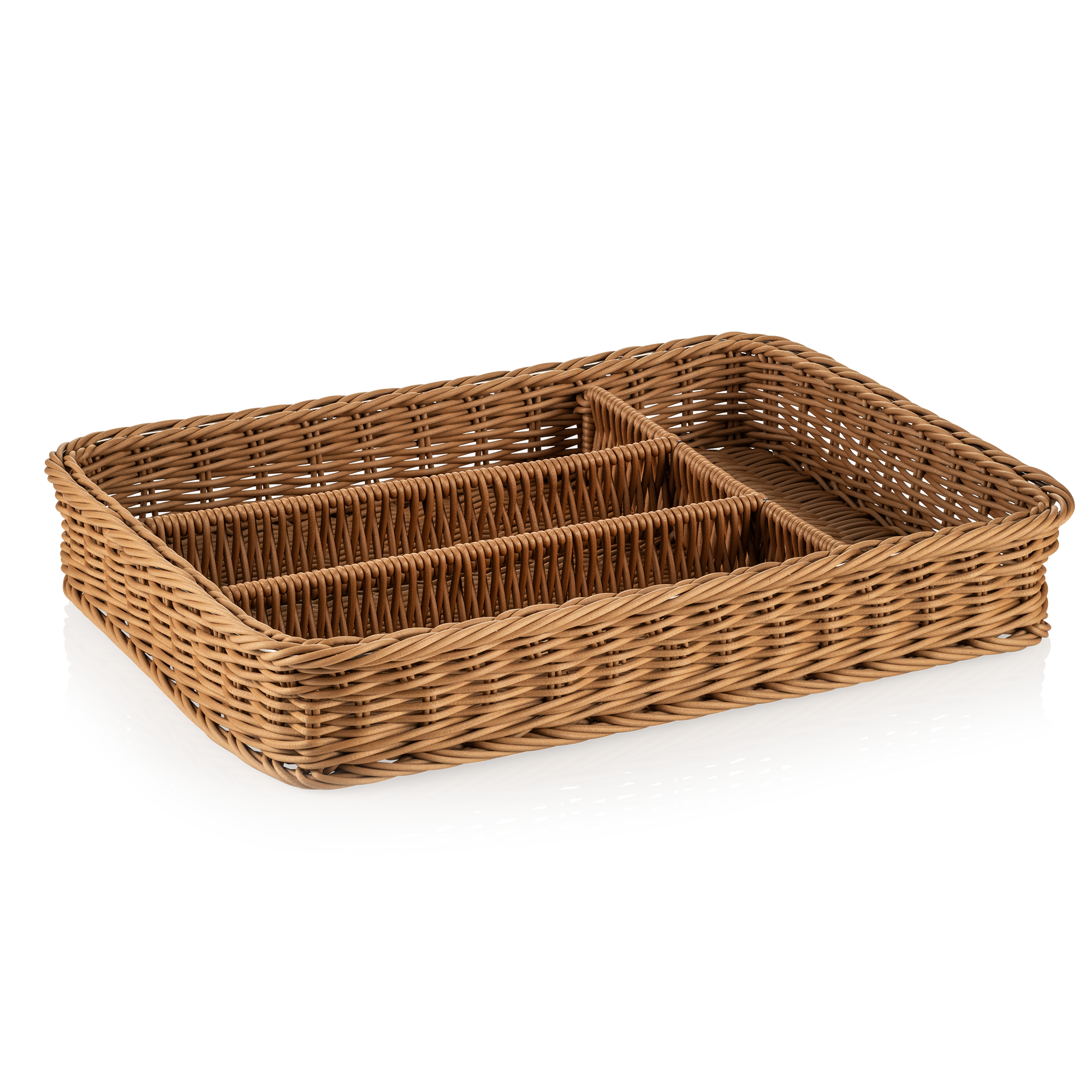 WAS Besteckkorb WEAVER PRO Systemkörbe, 40 x 30 x 6,5 cm, beige, Polypropylen